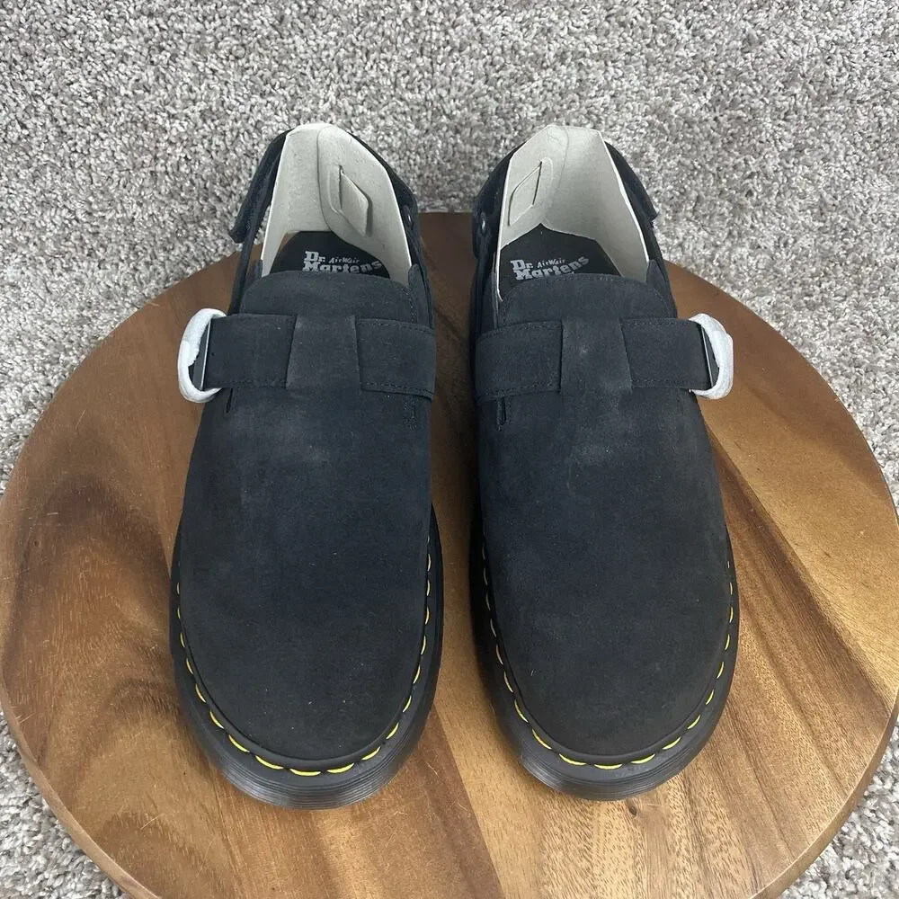 Dr. Martens Jorge II Mens Size 13 Black Suede Slingback Sandals Shoes 31563001
